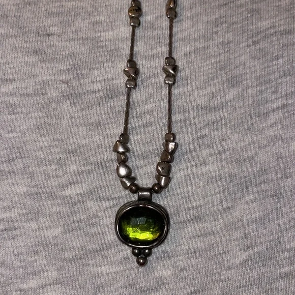 Vintage Silpada Sterling Silver .925 Gorgeous Bright Green Glass - Picture 4 of 6